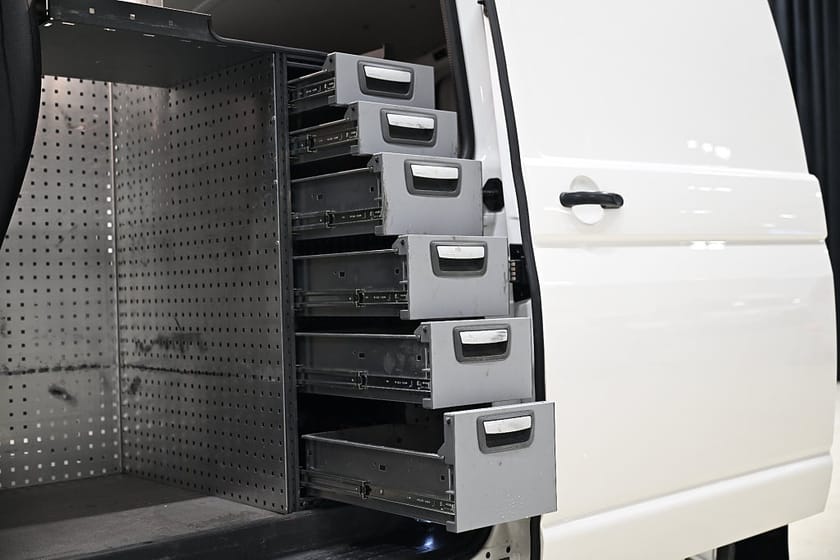Bild 5 av Volkswagen Transporter 4Motion DSG 150HK Inredd|Dubbeldörr|Dubbelgolv|SeUtr!!