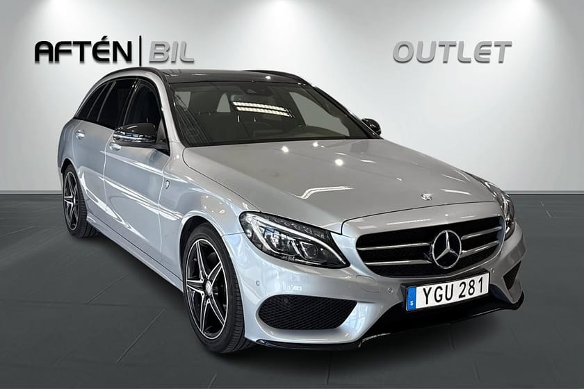 Bild 4 av Mercedes-Benz C 220 T d 220T 7G-Tronic Plus AMG Line Burmester Drag Pano GPS