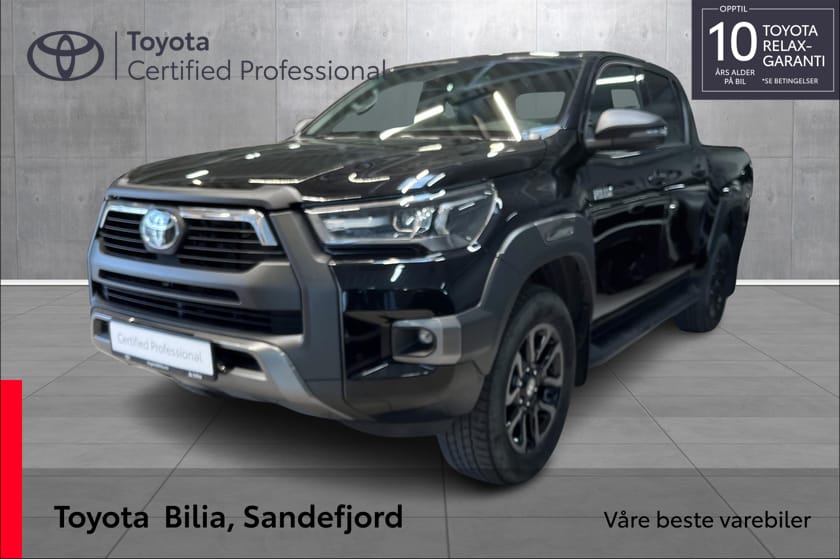 Bilde 1 av Toyota Hilux Dobbelcab 2.8 D 204hk SR+ Innv. X Aut 4WD,R.kamp 6.25% med 35%EK