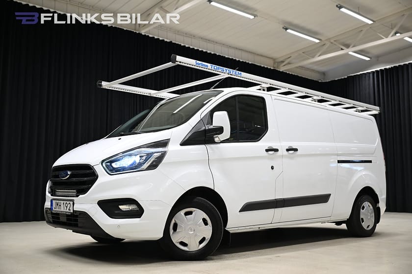 Bild 1 av Ford Transit Custom 300 130HK L2|Servicebil|Inredd|Dubbeldörr|Moms|SeUTR