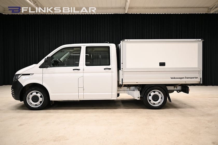 Bild 2 av Volkswagen Transporter Chassi Dubbelhytt DSG 150HK Dubbelhytt|Kåpa|Drag|Värmare|Backkamera|Moms