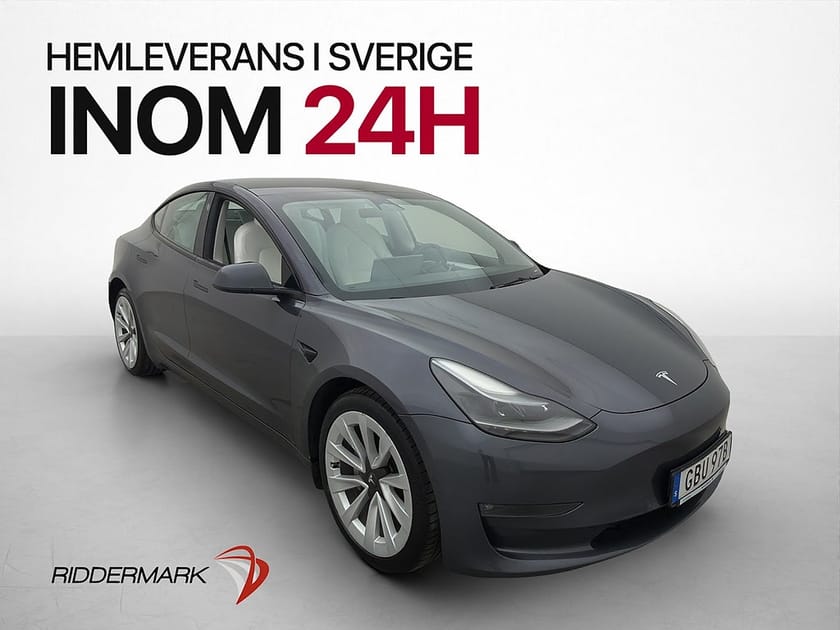 Bild 1 av Tesla Model 3 Long Range AWD Ljus Interiör Pano Kamera AP