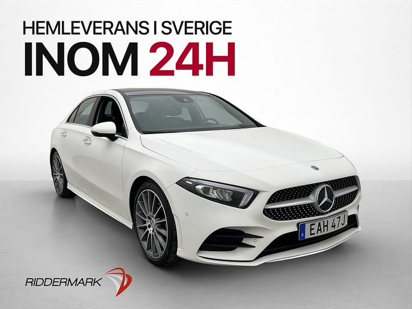 Bild 1 av Mercedes-Benz A 180 d Sedan A180 AMG Pano Wide Burm Kamera Navi Drag