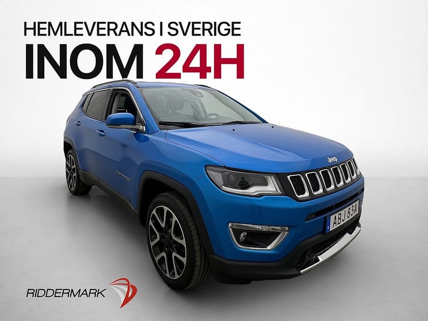 Bild 1 av Jeep Compass 4WD 170hk Limited Kamera Navi Halvskinn Drag