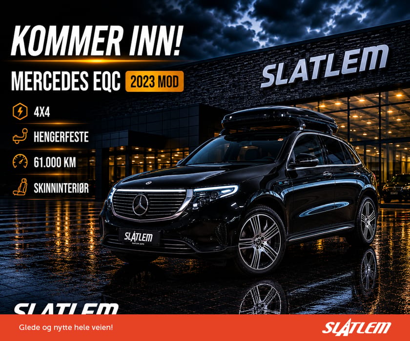 Bilde 1 av Mercedes-Benz EQC 400 4MATIC 4Matic, skiboks, krok, skinn, led++