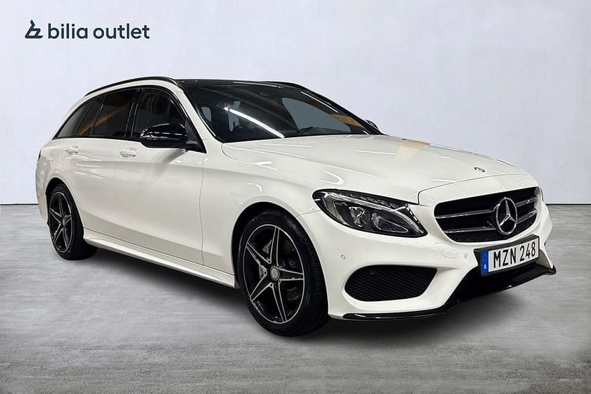 Bild 2 av Mercedes-Benz C 220 T d Plus AMG Line/Panorama/Motorvärmare/Dragkrok