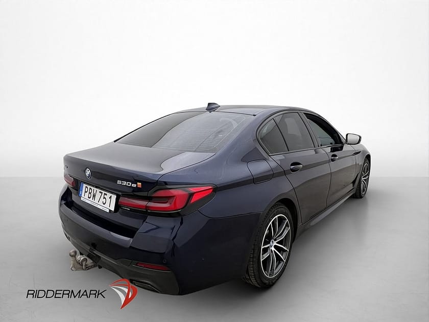 Bild 2 av BMW 530e xDrive Sedan 292hk M Sport HiFi Dragkrok Kamera Skinn