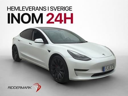 Tesla Model 3 Performance AWD Pano Autopilot Sv-Såld  513hk