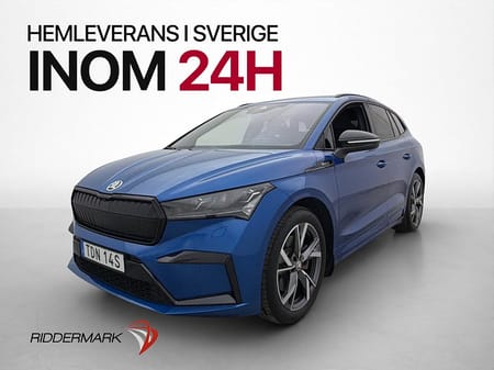 Škoda Enyaq iV 80x Skoda 265hk Sportline Värmare Dragkrok Kamera MOMS