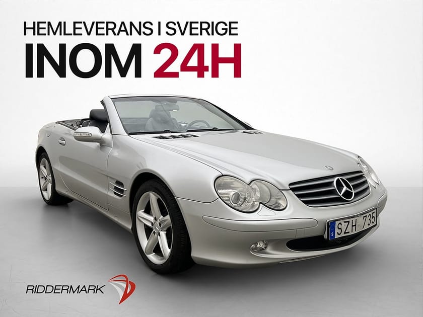 Bild 1 av Mercedes-Benz SL 500 306hk BOSE Navi Ventilerade Få brukare