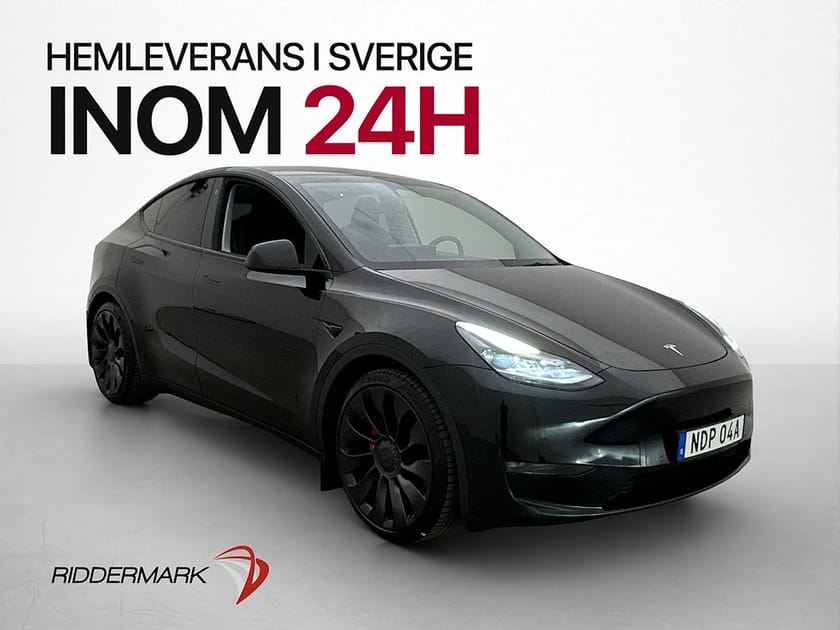 Bild 1 av Tesla Model Y Performance Pano Kamera Värmepump Läder Navi