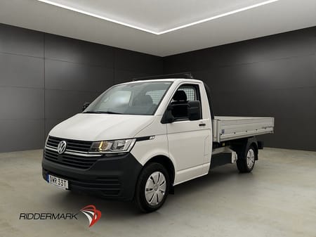 Volkswagen Transporter Chassi Cab TIPPFLAK Värmare Dragkrok 3-Sits MOMS