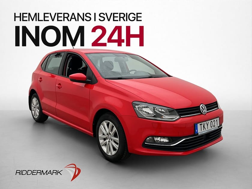 Bild 1 av Volkswagen Polo TSI 90hk P-Sensorer Bluetooth Farthållare
