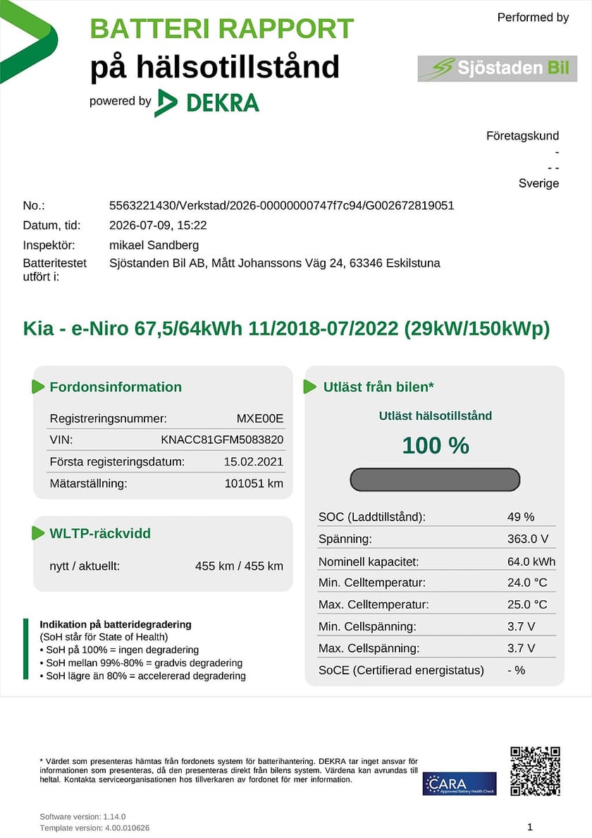 Bild 2 av Kia e-Niro e- 64 kWh Advance Plus Tech-Paket Taklucka Skinn JBL