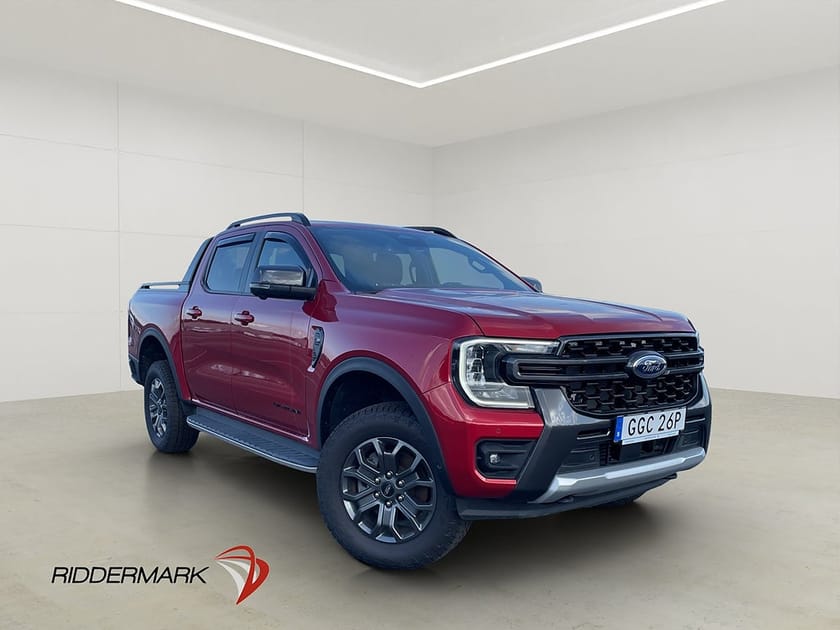 Bild 1 av Ford Ranger Dubbelhytt Wildtrak e-4WD Värm Cockpit Skinn Drag B&O MOMS