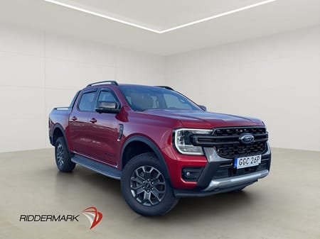 Ford Ranger Dubbelhytt Wildtrak e-4WD Värm Cockpit Skinn Drag B&O MOMS