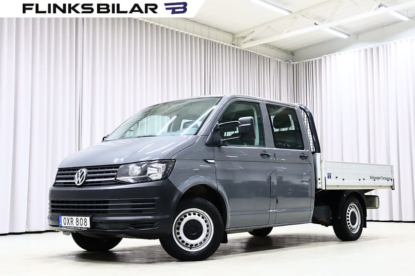 Bild 2 av Volkswagen Transporter Chassi Dubbelhytt TDI 102HK Dubbelhytt|Flak|6-Sits|Drag|Värmare