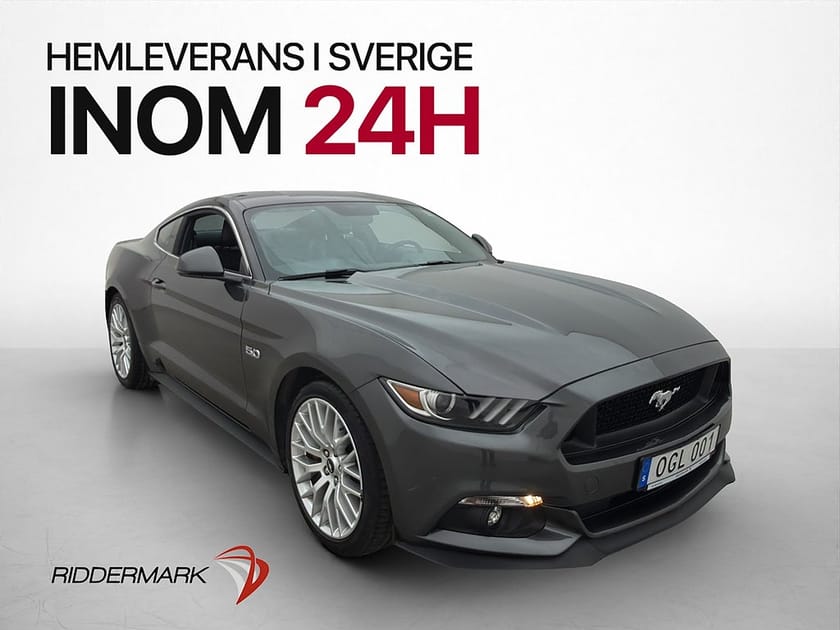 Bild 1 av Ford Mustang GT V8 421hk BREMBO Kamera En-Brukare Svensksåld