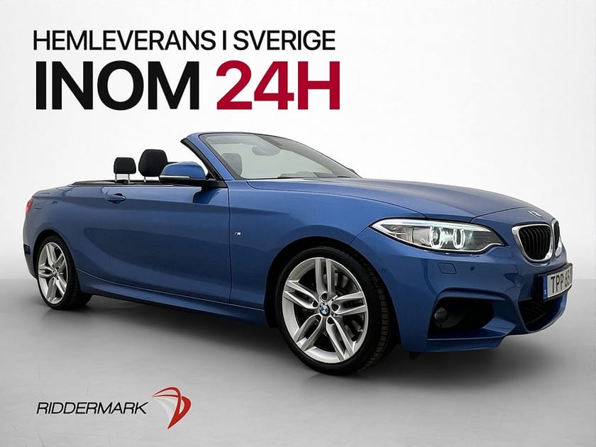 Bild 3 av BMW 228i Convertible 228 245hk M Sport Skinn Hifi PDC 1 Brukare