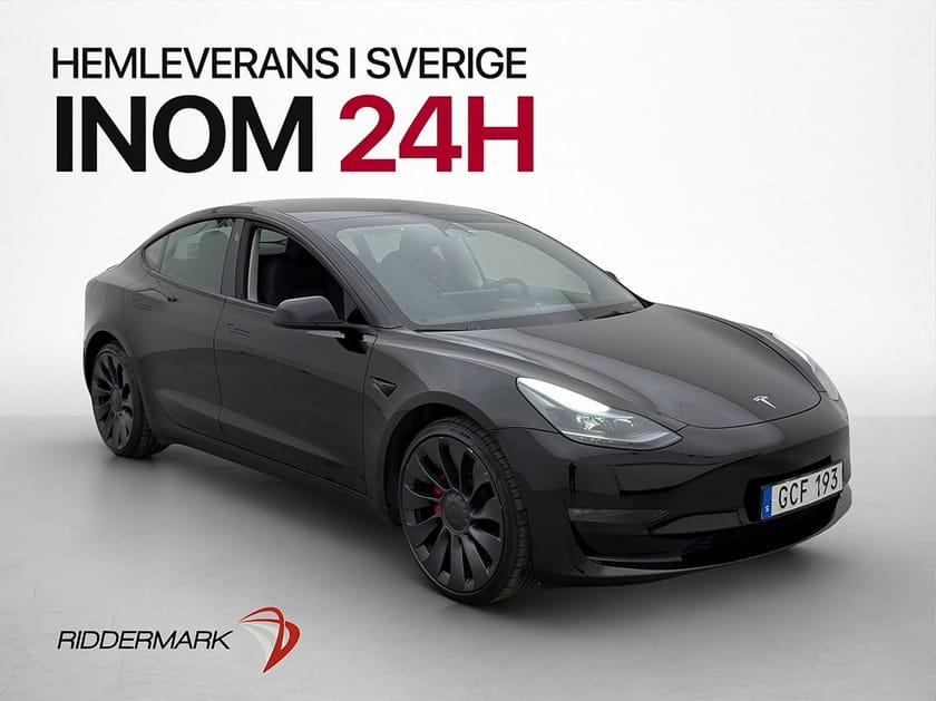 Bild 1 av Tesla Model 3 Performance Svensksåld MOMS