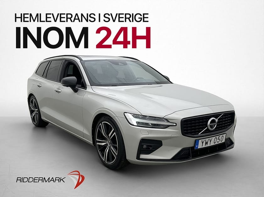 Bild 4 av Volvo V60 T5 250hk R-Design Värm Pano Drag H/K 360°  Skinn