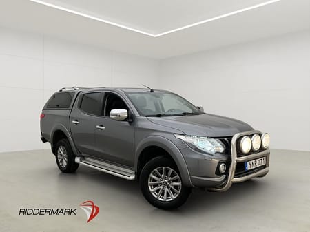 Mitsubishi L200 Dubbelhytt Premium 2.4 4WD Drag Diff Skinn Kåpa Moms