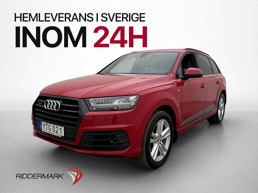 Bild 1 av Audi Q7 3.0 TDI V6 Q 272hk 7-Sits S Line Värm BOSE Navi Drag