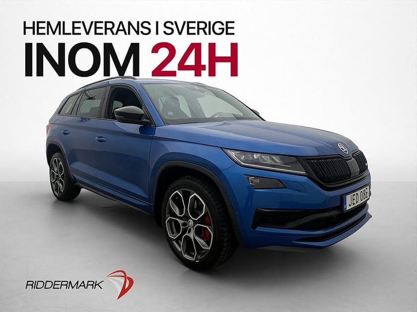 Bild 1 av Škoda Kodiaq RS Skoda 2.0 TDI 4x4 7-Sits Pano Cockpit CANTON Drag