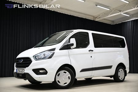 Ford Transit Custom 320 Kombi 130HK Automat|9-Sits|D-Värmare|Backkamera