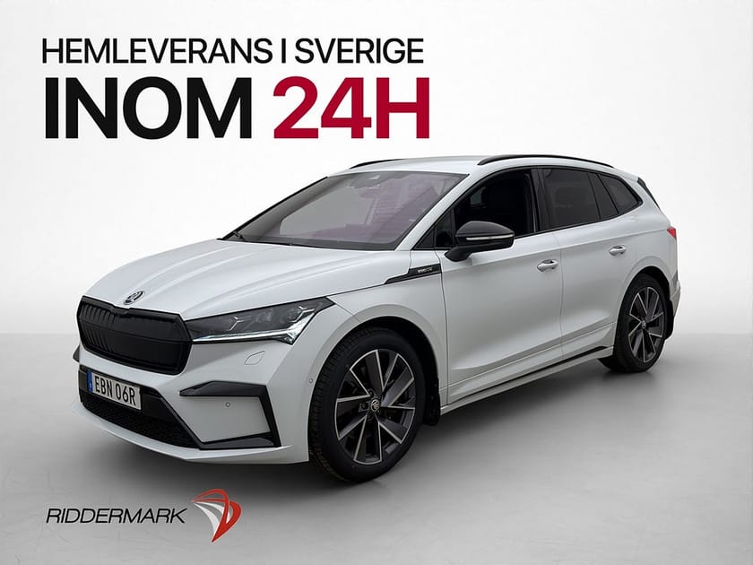 Bild 1 av Škoda Enyaq iV 80 Skoda 204hk Sportline Värmare Dragkrok Kamera MOMS