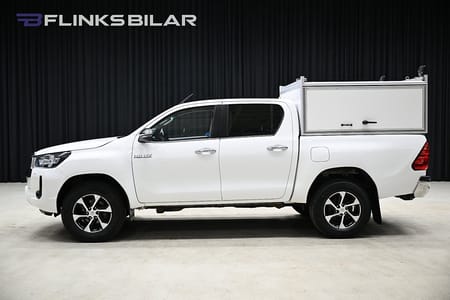 Toyota Hilux Dubbelhytt 2.4 AWD 150HK Automat|Kåpa|Släde|Drag|Värmare|Leasbar