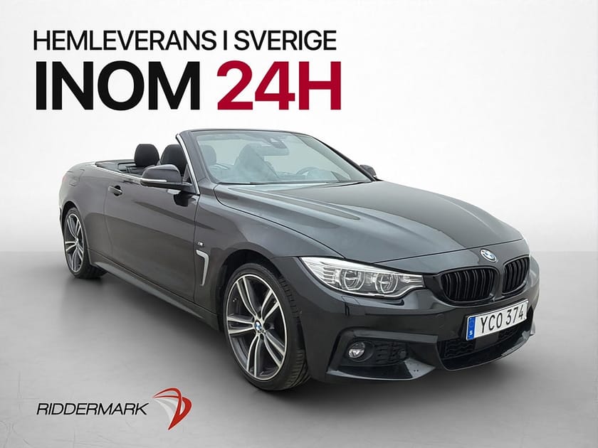 Bild 1 av BMW 430i xDrive Convertible 430 Cab M Sport H/K HUD Surround Adap-fart Navi
