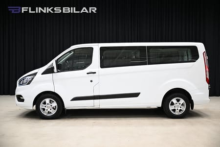 Ford Transit Custom 320 Kombi 130HK L2|Automat|9-Sits|Drag|Värmare|Lågmil|Moms