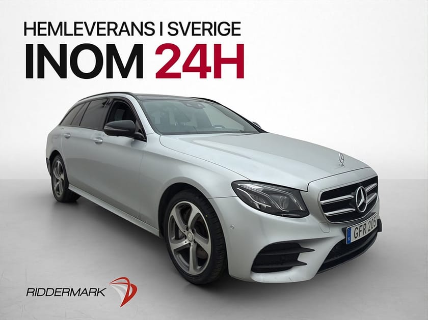 Bild 1 av Mercedes-Benz E 220 T d AMG Wide Pano Burmester 360° D-Värm