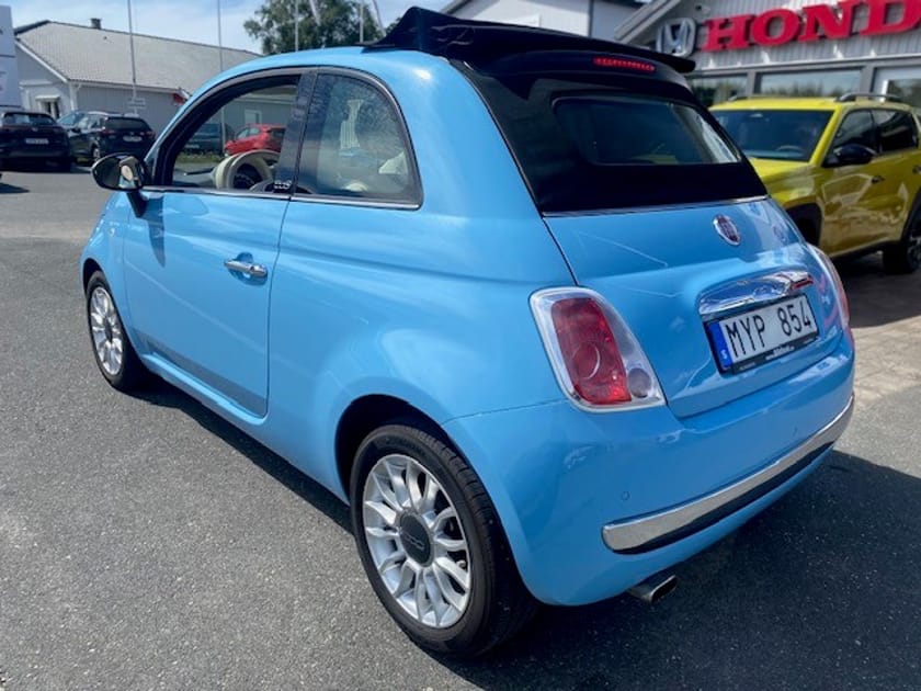 Bild 4 av Fiat 500C 1.2 8V Lounge Cabriolet, ny kamrem och service, v-hjul