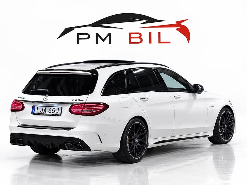 Bild 4 av Mercedes-Benz AMG C 63 S T C63 Skalstolar Keramiska Kolfiber Pano Drag S&V-Hjul