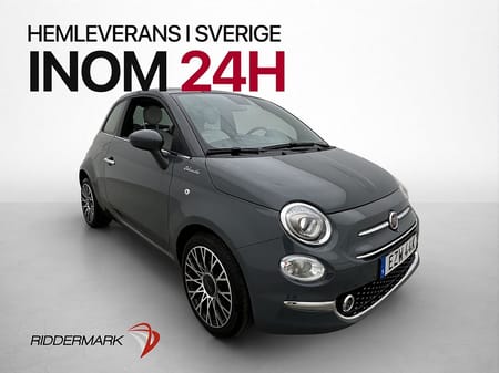 Fiat 500 Hybrid 70hk Lounge Pano P-Sensorer Bluetooth