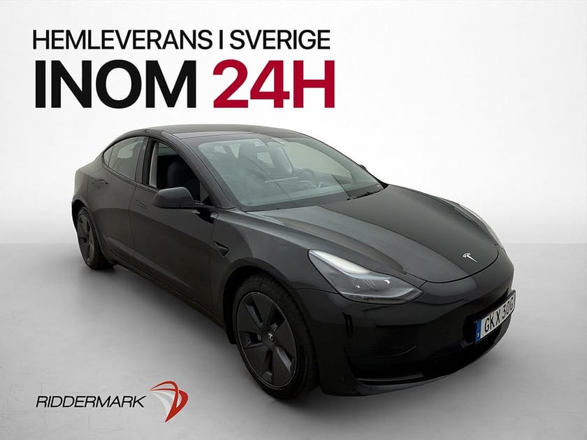 Bild 1 av Tesla Model 3 Standard Range 283hk Pano Värmepump Läder MOMS