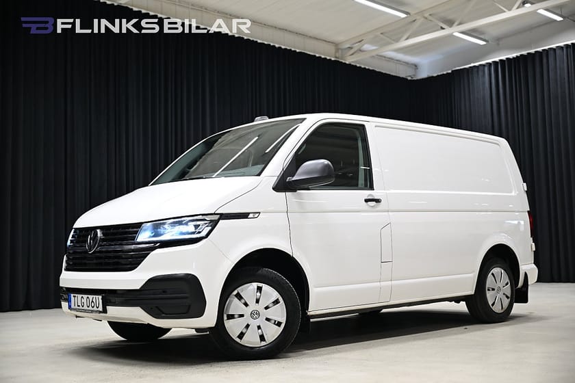 Bild 1 av Volkswagen Transporter DSG 150HK Inredd|Nedlackad|LED|Drag|Värmare|Moms|SeUtr!