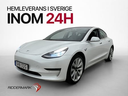 Tesla Model 3 Long Range AWD 440hk Pano Autopilot Kamera