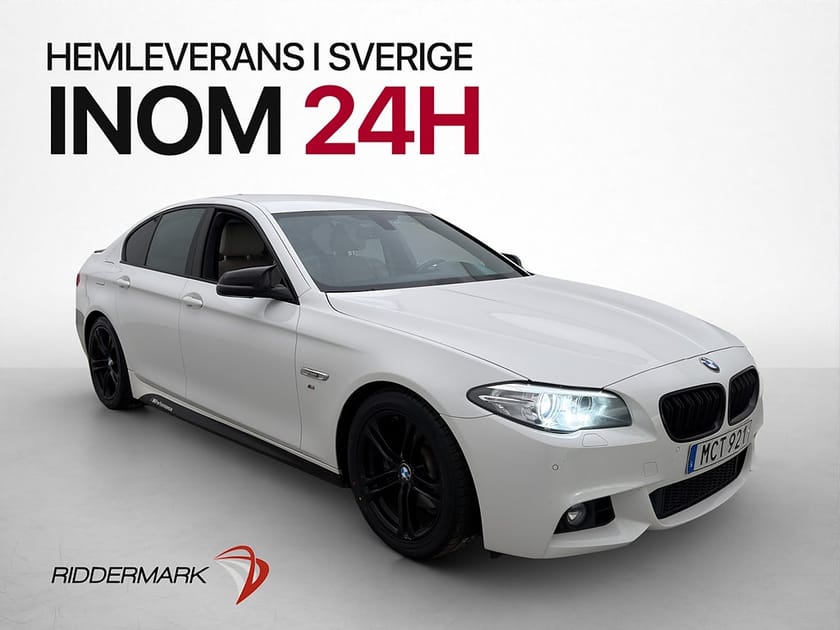 Bild 1 av BMW 520d xDrive Sedan M Sport Hifi Sensorer Navi Skinn Drag