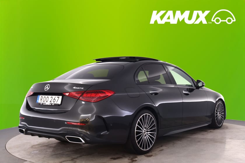 Bild 4 av Mercedes-Benz C 300 4MATIC AMG 258hk 360 Pano Burmester HuD GPS