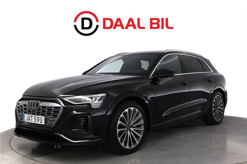 Bild 1 av Audi Q8 55 e-tron quattro 114 kWh 408HK S-LINE P-VÄRM B&O® PANO LUFTFJÄD