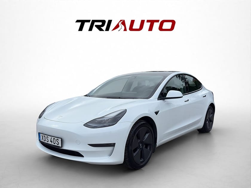 Bild 1 av Tesla Model 3 Long Range AWD 498hk Drag MOMS Pano Autopilot Kamera