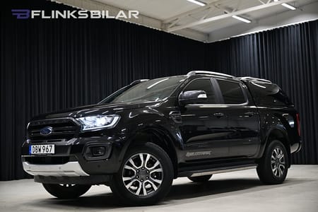 Ford Ranger Dubbelhytt 2.0 213HK Automat|Wildtrack|Kåpa|Släde|Värmare|NyKamrem
