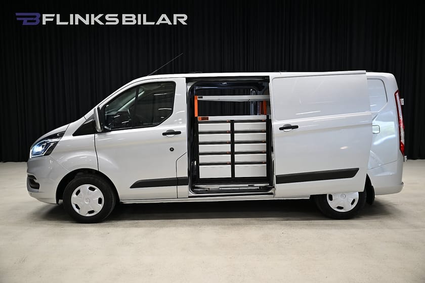 Bild 1 av Ford Transit Custom 300 130HK L2|Servicebil|Dubbeldörr|Inredd|Moms|SeUtr