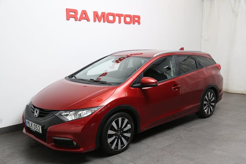 Bild 1 av Honda Civic Tourer 1,6 i-DTEC Executive Skinn Kamera Värmare Drag