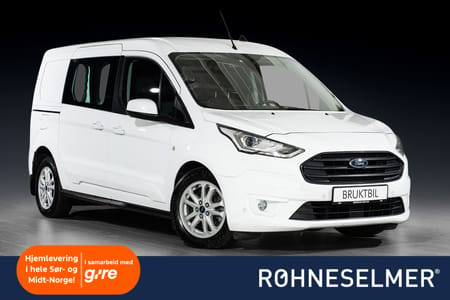 Ford Transit Connect 240 LWB 100HK | Automat | Krok | Varmer | Sensor | Skyvedør ++