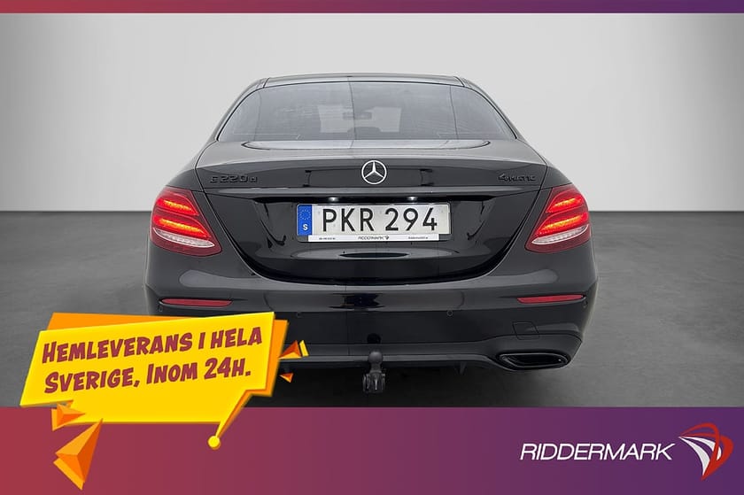 Bild 5 av Mercedes-Benz E 220 d 4MATIC 194hk 4M AMG Pano Dragkrok Kamera Navi