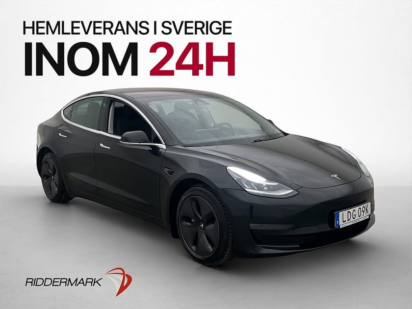 Bild 1 av Tesla Model 3 Long Range AWD Kamera Pano Skinn Svensksåld